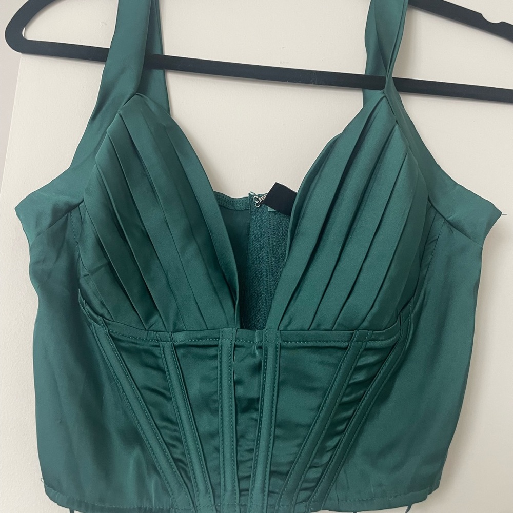 Satin corset top